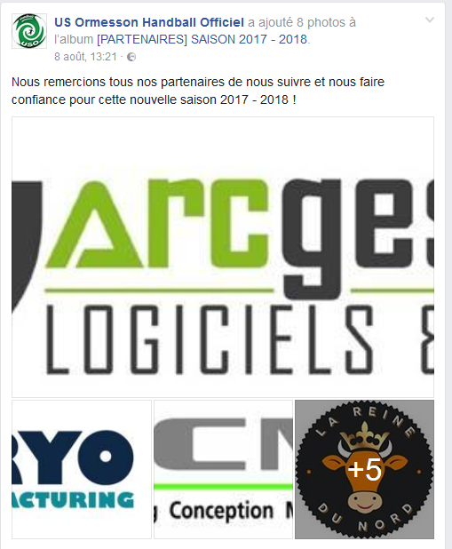 Sponsor de Ormeson Handball N3