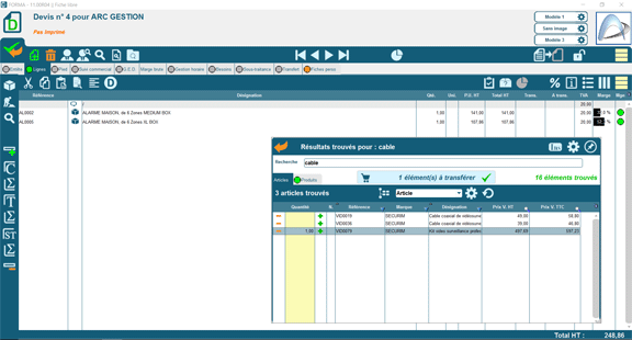 codial devis et facture